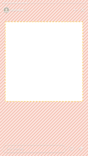 Instagram Stories safe zone template: 14% top, 35% bottom, 6% sides, 1080 × 1920